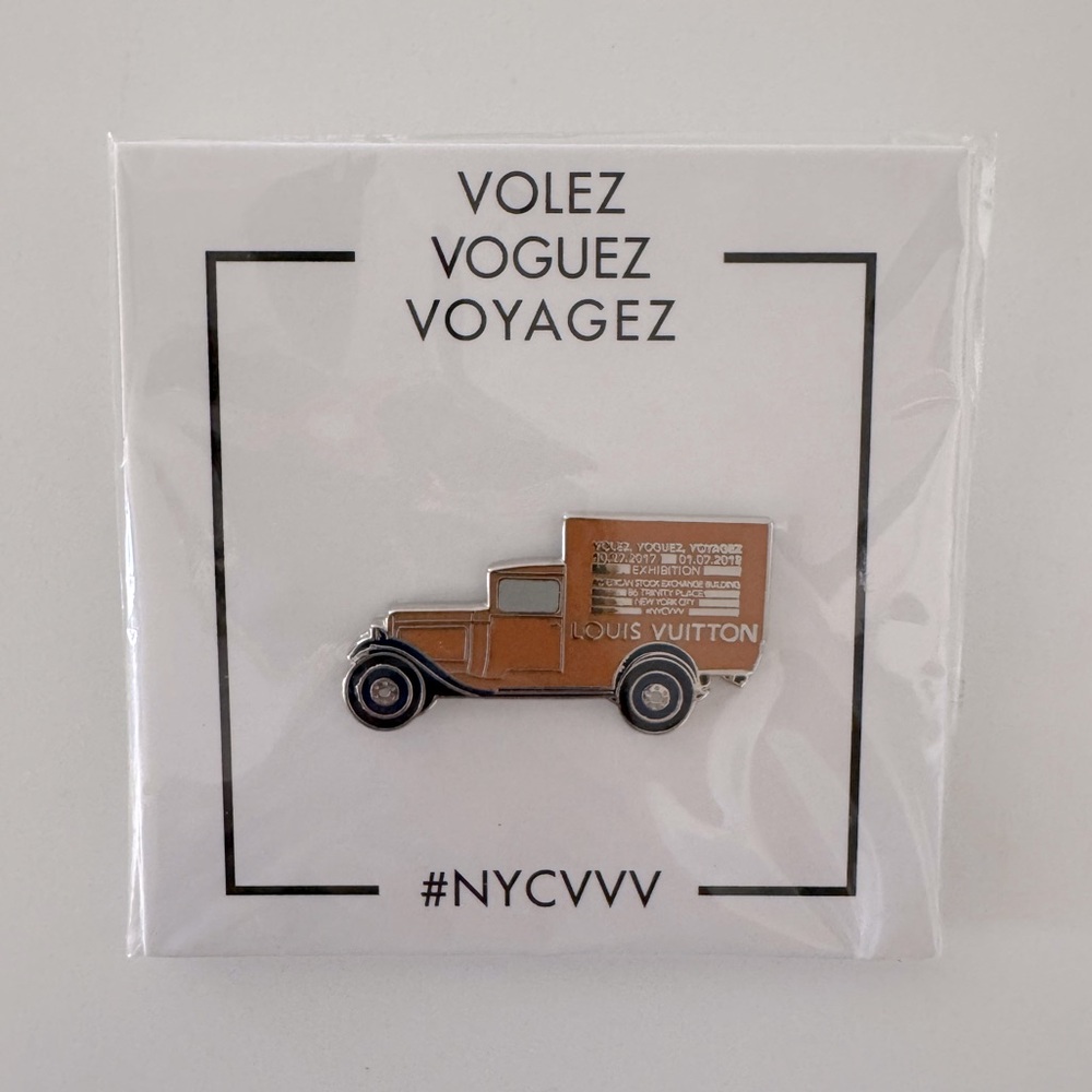 Rare, limited-edition, never opened Louis Vuitton mini truck pin
